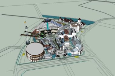 Sketchup酒店模型|多层度假酒店，古典风格-BIM建筑网