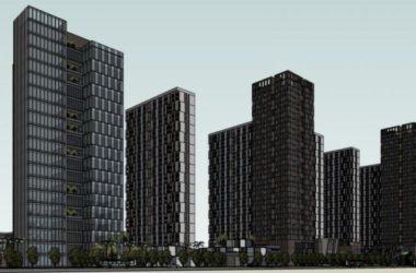 Sketchup综合体模型|超高层城市综合体，住宅，办公，现代风格-BIM建筑网