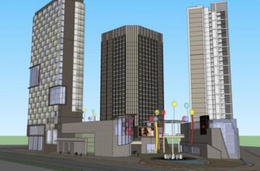 Sketchup综合体模型|多高层商业综合体，住宅，办公，现代风格-BIM建筑网