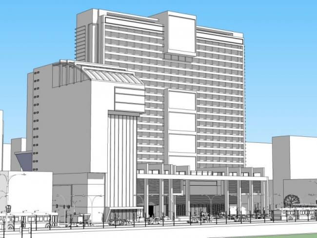 Sketchup综合体模型|多高层商业综合体，住宅，现代风格