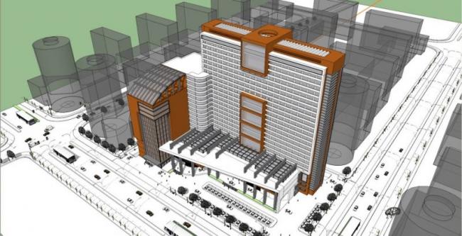 Sketchup综合体模型|多高层商业综合体，住宅，现代风格