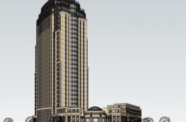 Sketchup酒店模型|高层酒店，现代风格-BIM建筑网