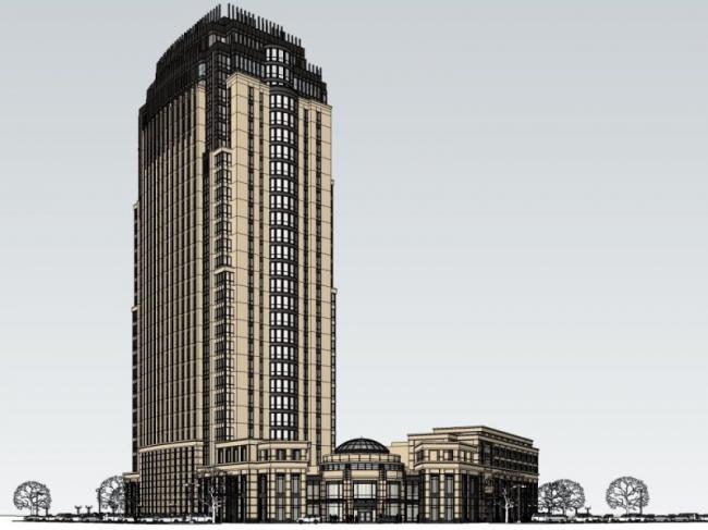 Sketchup酒店模型|高层酒店，现代风格