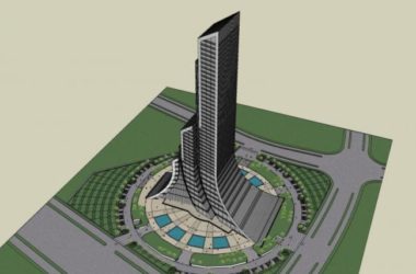 Sketchup综合体模型|超高层城市综合体，办公，现代风格-BIM建筑网