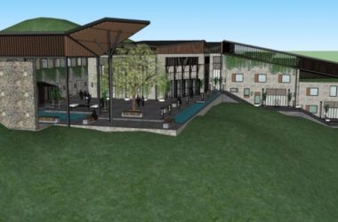 Sketchup酒店模型|山地酒店，低层，中式风格-BIM建筑网