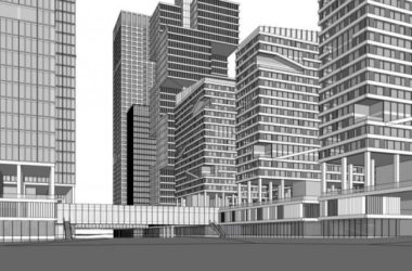 Sketchup综合体模型|超高层城市综合体，住宅，办公，现代风格-BIM建筑网