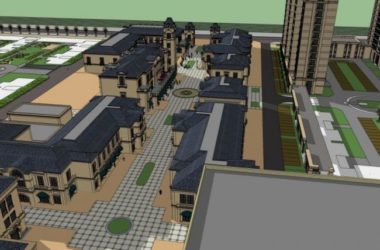Sketchup综合体模型|多高层商业综合体，住宅，办公，古典风格-BIM建筑网