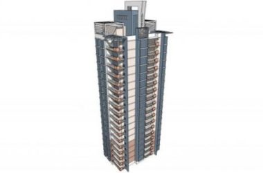 Sketchup住宅模型|高层住宅，现代风格-BIM建筑网