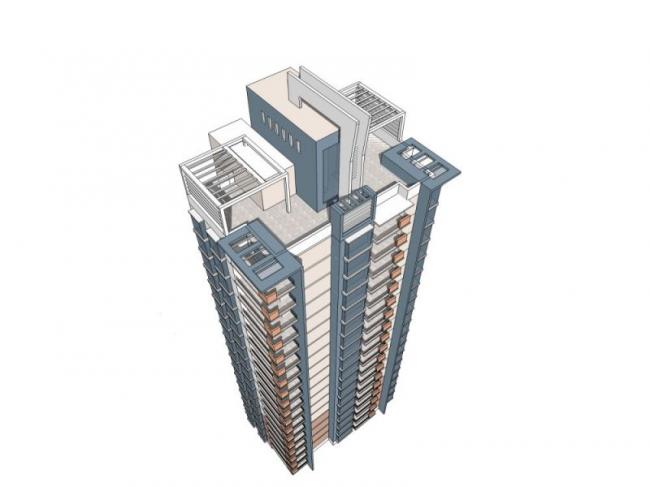 Sketchup住宅模型|高层住宅，现代风格