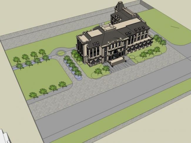 Sketchup商业模型|多层会所，古典风格