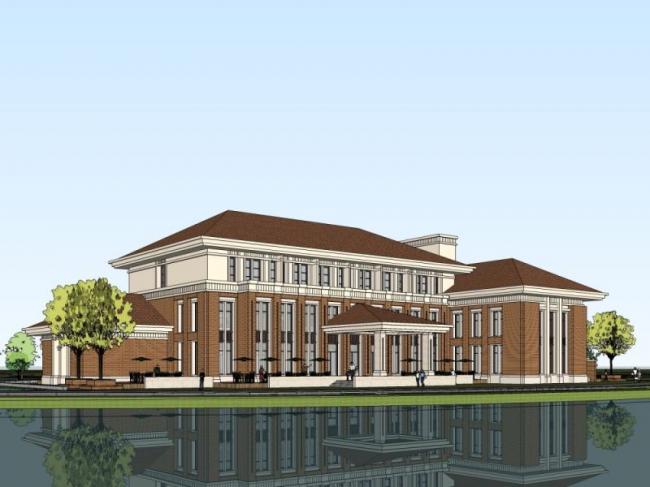 Sketchup商业模型|多层商业建筑，现代风格