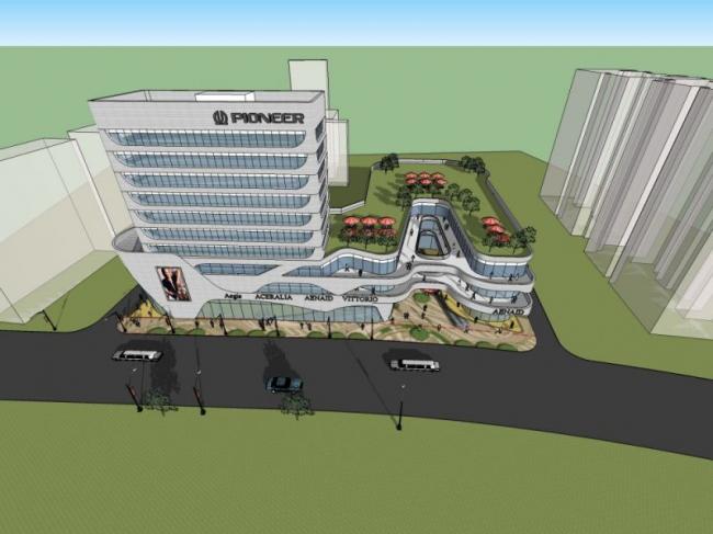 Sketchup综合体模型|多高层商业综合体，酒店，现代风格