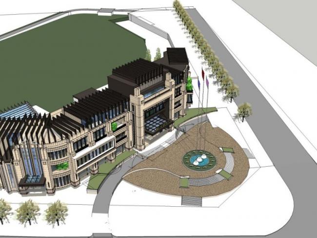 Sketchup商业模型|多层会所，现代风格