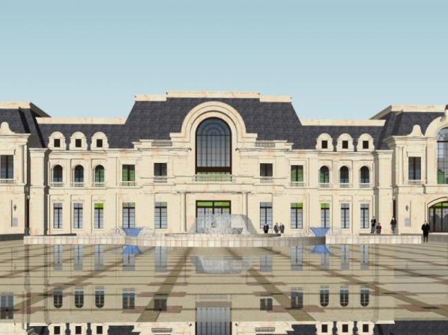 Sketchup商业模型|多层会所，古典风格