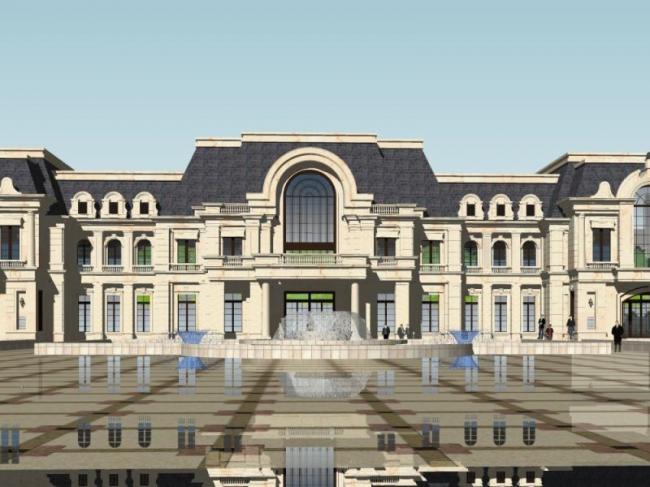 Sketchup商业模型|多层会所，古典风格