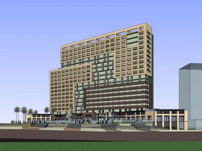 Sketchup综合体模型|多高层商业综合体，住宅，现代风格