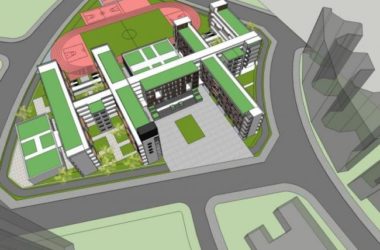 Sketchup学校模型|多层小学学校，校园教育建筑，现代风格-BIM建筑网