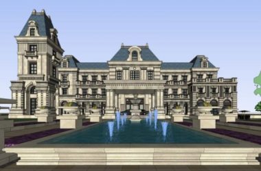 Sketchup商业模型|多层会所，古典风格-BIM建筑网