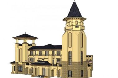 Sketchup商业模型|多层会所，欧式风格-BIM建筑网