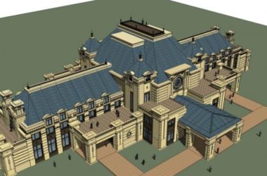 Sketchup商业模型|多层会所，古典风格-BIM建筑网