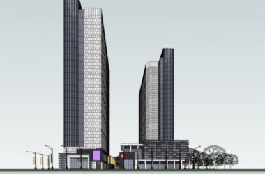 Sketchup综合体模型|超高层商业综合体，办公，酒店，现代风格-BIM建筑网