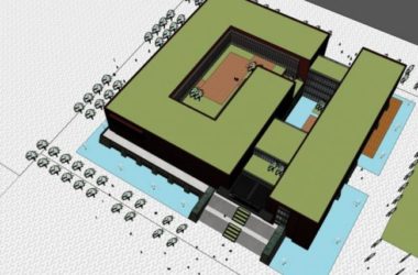 Sketchup文化模型|多层规划展览馆，文化建筑，现代风格-BIM建筑网