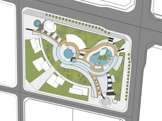 Sketchup综合体模型|多高层商业综合体，现代风格