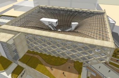 Sketchup文化模型|多层图书馆，文化建筑，现代风格-BIM建筑网