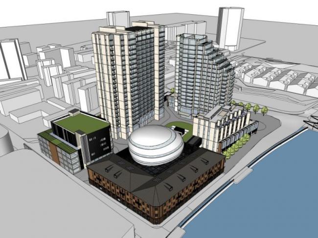 Sketchup办公模型|多高层办公楼，现代风格