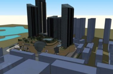 Sketchup综合体模型|超高层商业综合体，住宅，办公，现代风格-BIM建筑网