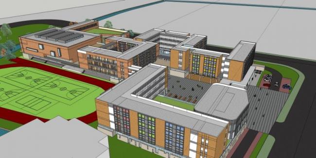 Sketchup学校模型|多层学校，校园教育建筑，现代风格