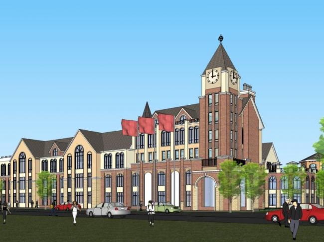 Sketchup商业模型|多层会所，欧式风格