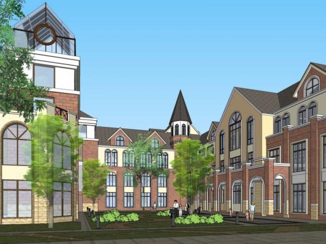 Sketchup商业模型|多层会所，欧式风格