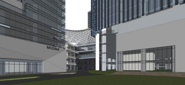 Sketchup办公模型|超高层办公楼，现代风格