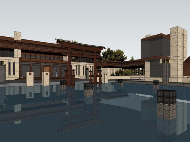 Sketchup商业模型|低层会所，现代风格