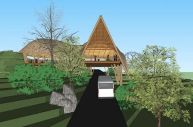 Sketchup景观模型|瞭望台景观，现代风格-BIM建筑网