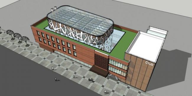 Sketchup商业模型|多层会所，现代风格