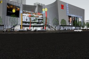 Sketchup综合体模型|多层商业综合体，现代风格-BIM建筑网