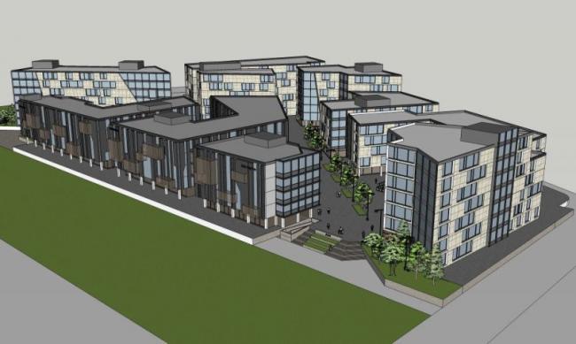 Sketchup办公模型|多层办公楼，现代风格