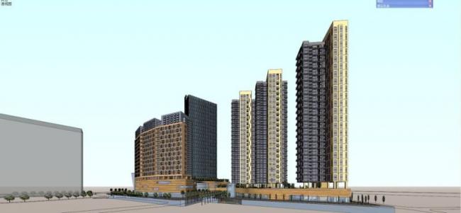 Sketchup酒店模型|超高层商业酒店，现代风格