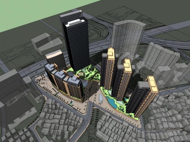 Sketchup酒店模型|超高层商业酒店，现代风格