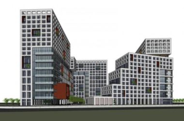 Sketchup办公模型|多高层创意园，现代风格-BIM建筑网