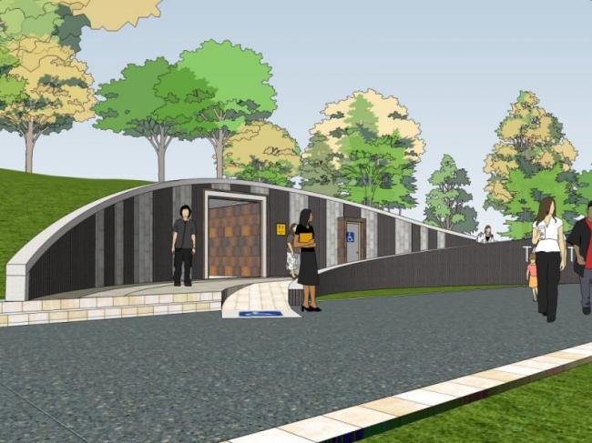 Sketchup车站路桥|公共厕所，现代风格