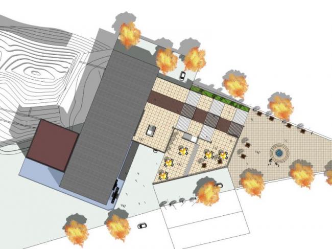 Sketchup文化模型|多层博物馆展览馆，文化建筑，现代风格