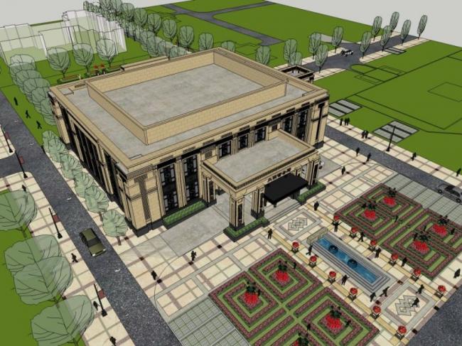 Sketchup商业模型|低层会所，现代风格