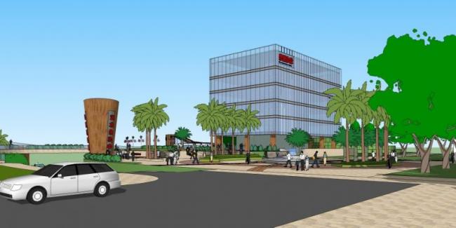 Sketchup文化模型|多层艺术中心，文化建筑，现代风格