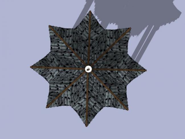 Sketchup小品模型|亭子，中式风格，小品