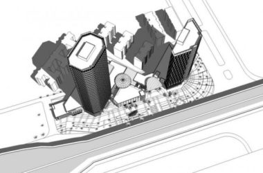 Sketchup综合体模型|超高层商业综合体，办公，居住，现代风格-BIM建筑网