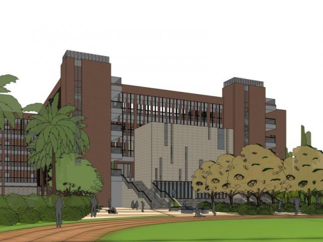 Sketchup学校模型|多层学校，校园教育建筑，现代风格