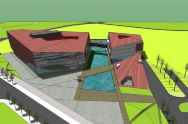 Sketchup文化模型|多层活动中心，文化建筑，现代风格-BIM建筑网